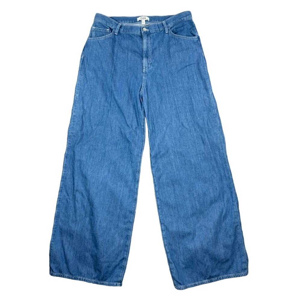 COS Wide Leg High-Rise Jeans Women’s Blue Size 32 - Picture 2 of 5